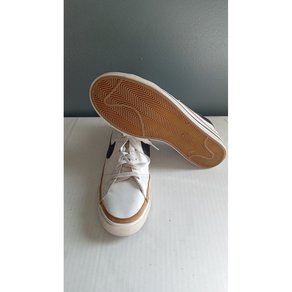 Nike Court Vintage Premium Sneakers Leather Casual Shoes White Black Size - Picture 5 of 7